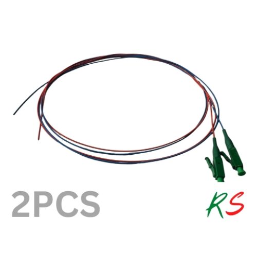 Fiber Splicing 2 Pigtail LC/APC 1M, 0.9mm Single Mode