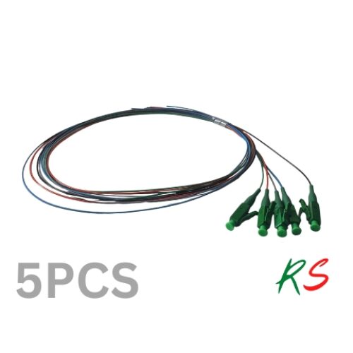 Fiber Splicing 5 Pigtail LC/APC 1M, 0.9mm Single Mode
