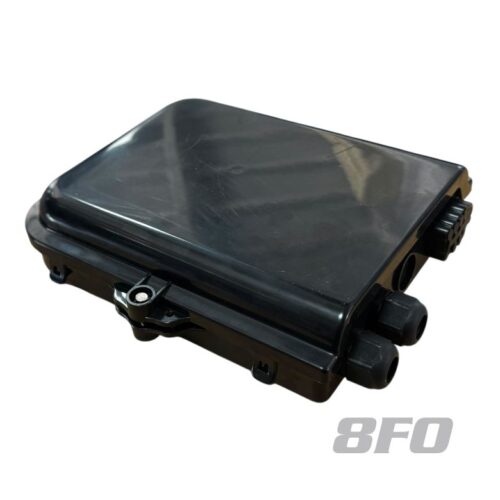 8 FO Fiber Optic Termination Box Black RS460810