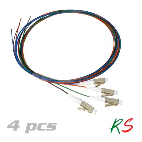 LC MM OM3 Splicing Pigtail 0.9mm,4 Color 2m RS460211